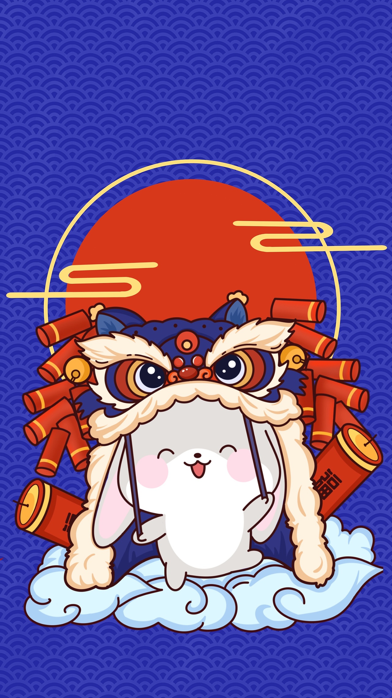 甜兔酱和泥萌兔——前兔似锦兔年壁纸