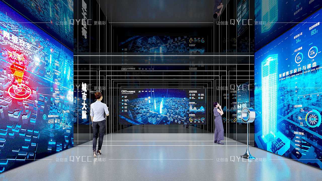 智能智造企业展厅（图ZMzQ2NjMxMTM2） - 展陈设计 - 站酷设计师展厅设计展馆设计原创素材 - 站酷ZCOOL