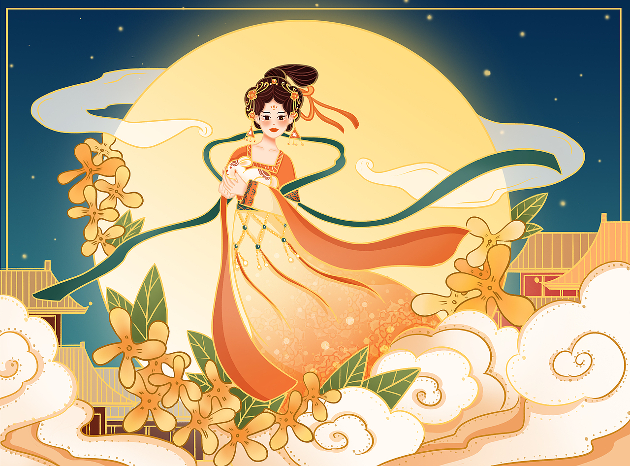 花好月圆（图ZMzQ2NDU5MTQw） - 创作习作 - 站酷设计师余及YU原创素材 - 站酷ZCOOL