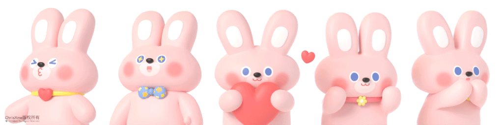 乔吉兔JOJiBUNNY | 动态表情包x头像x插画