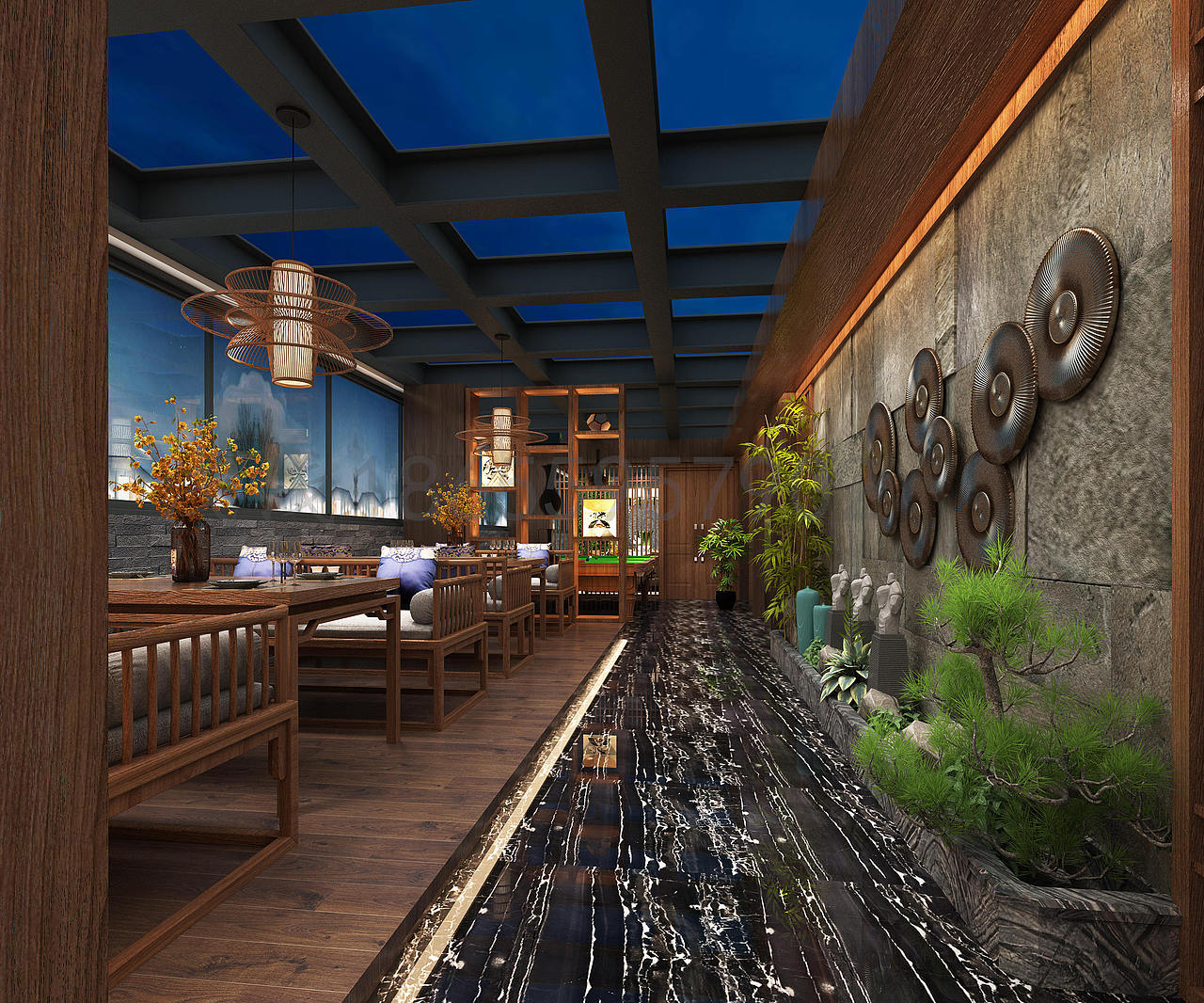 中式美学餐饮空间设计,低调方显奢华!