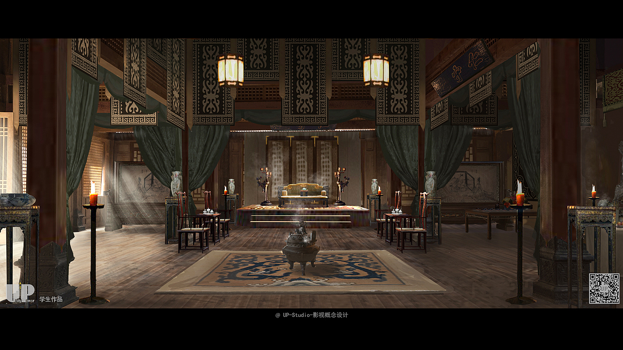 UP STUDIO 影视概念设计班古装戏学生气氛图作品4