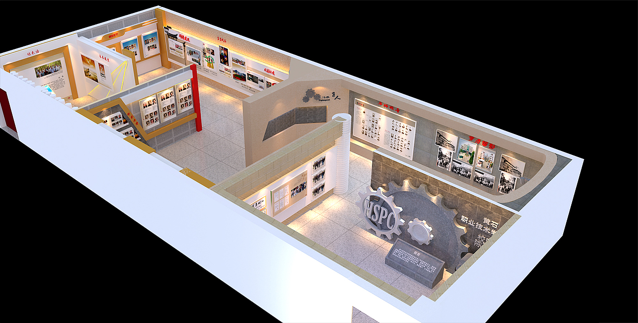 校史馆案例01（图ZMzAzODAyNjY0） - 展陈设计 - 站酷设计师红延展陈设计原创素材 - 站酷ZCOOL