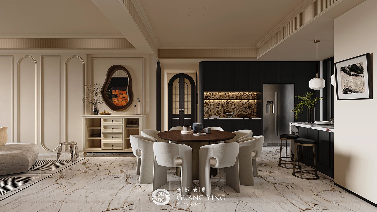 轻法式 | 南风凭留白（图ZMzY5NDc1Njk2） - 家装设计 - 站酷设计师追光表现原创素材 - 站酷ZCOOL