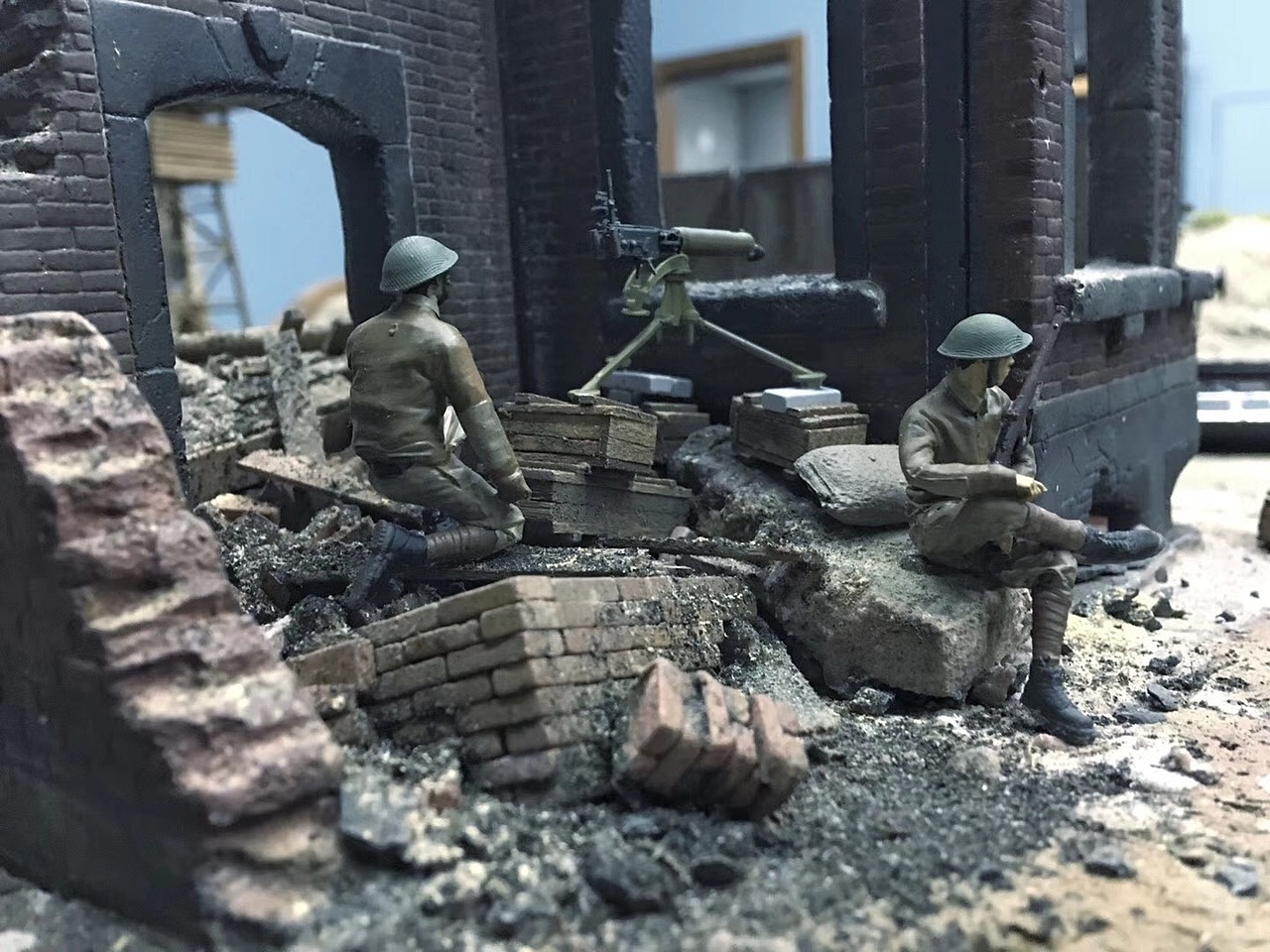 微缩场景 战场模型沙盘 制作过程揭秘