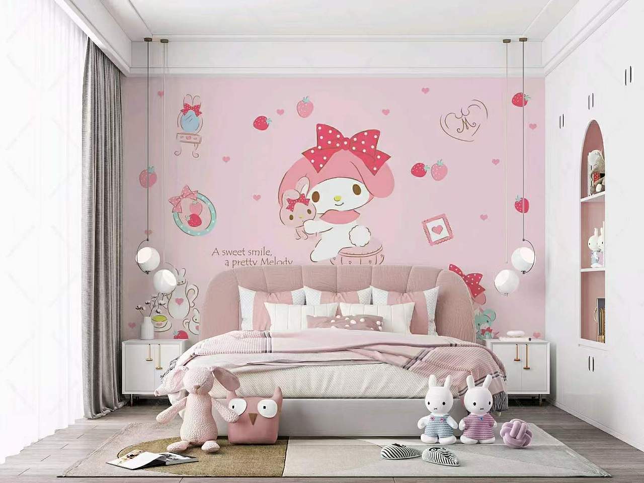 女孩房～ 男孩房～ 背景壁画设计 卡通背景壁画（图ZMzAwNjA0NDky） - 家装设计 - 站酷设计师折耳喵1992原创素材 - 站酷ZCOOL