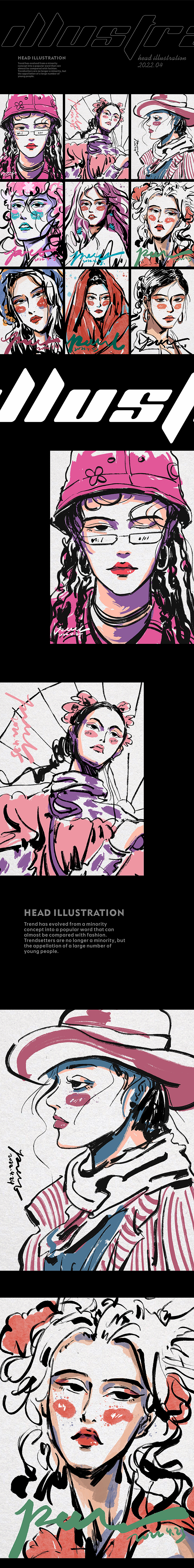 狂野插画头像（图ZMjk5MTUwMjUy） - 创作习作 - 站酷设计师风的诗人原创素材 - 站酷ZCOOL