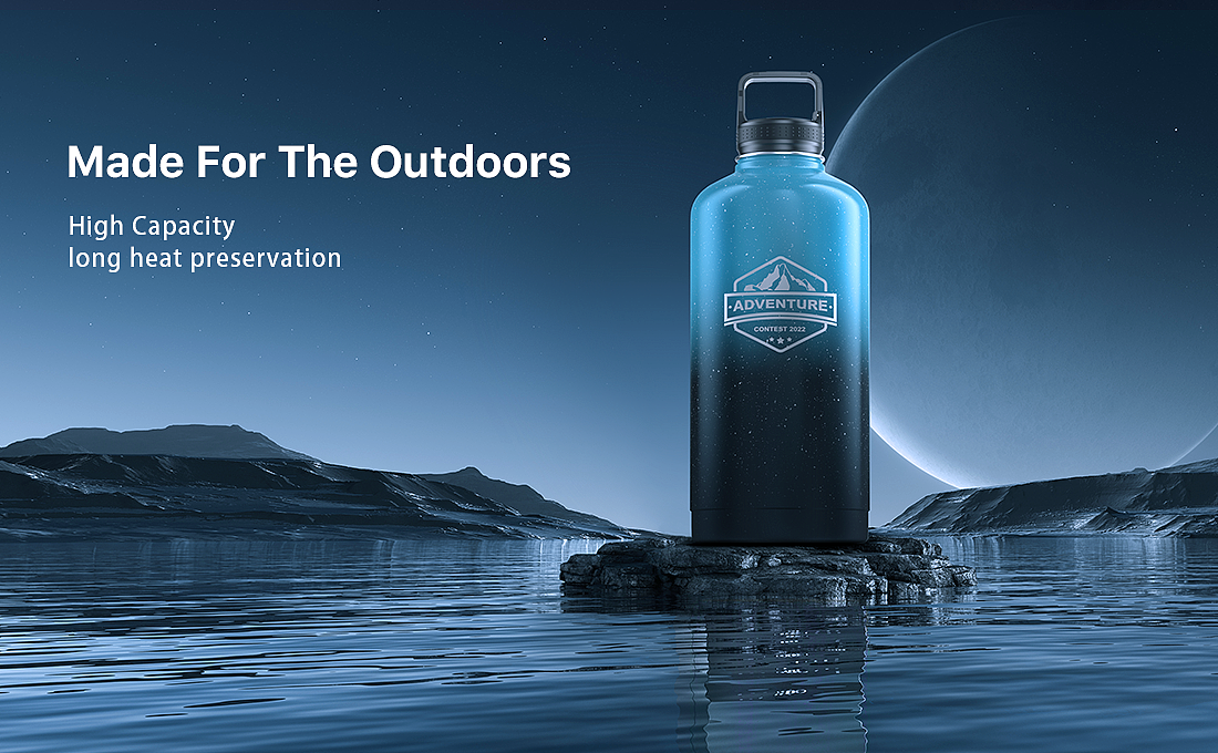 户外水杯详情设计 | 亚马逊视觉