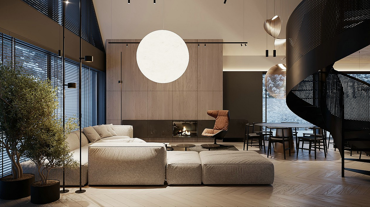 234㎡别墅设计 宁静惬意,沉静舒缓