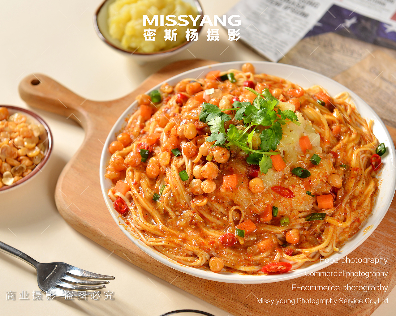 土豆泥拌面|电商美食摄影|速食面条拍摄×郑州密斯杨