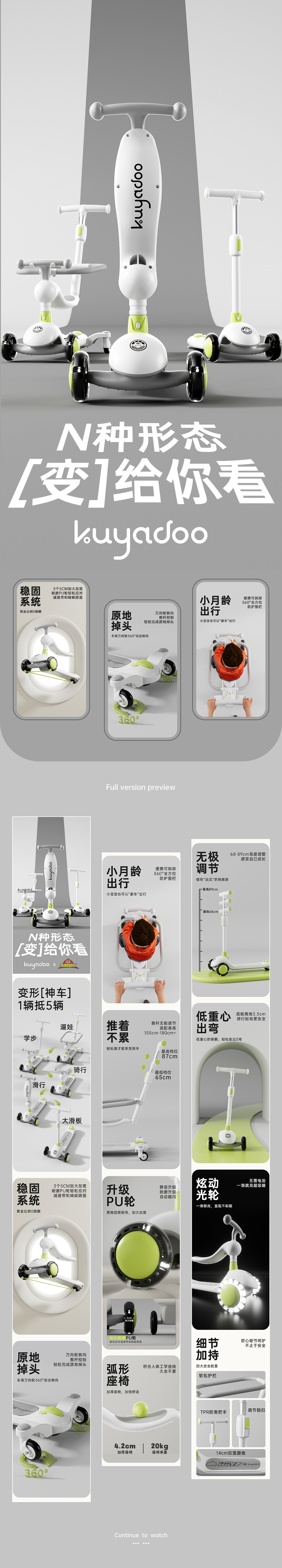多功能童车详情页（图ZMzU5Njc2OTIw） - 其他网页 - 站酷设计师盘林西尼原创素材 - 站酷ZCOOL
