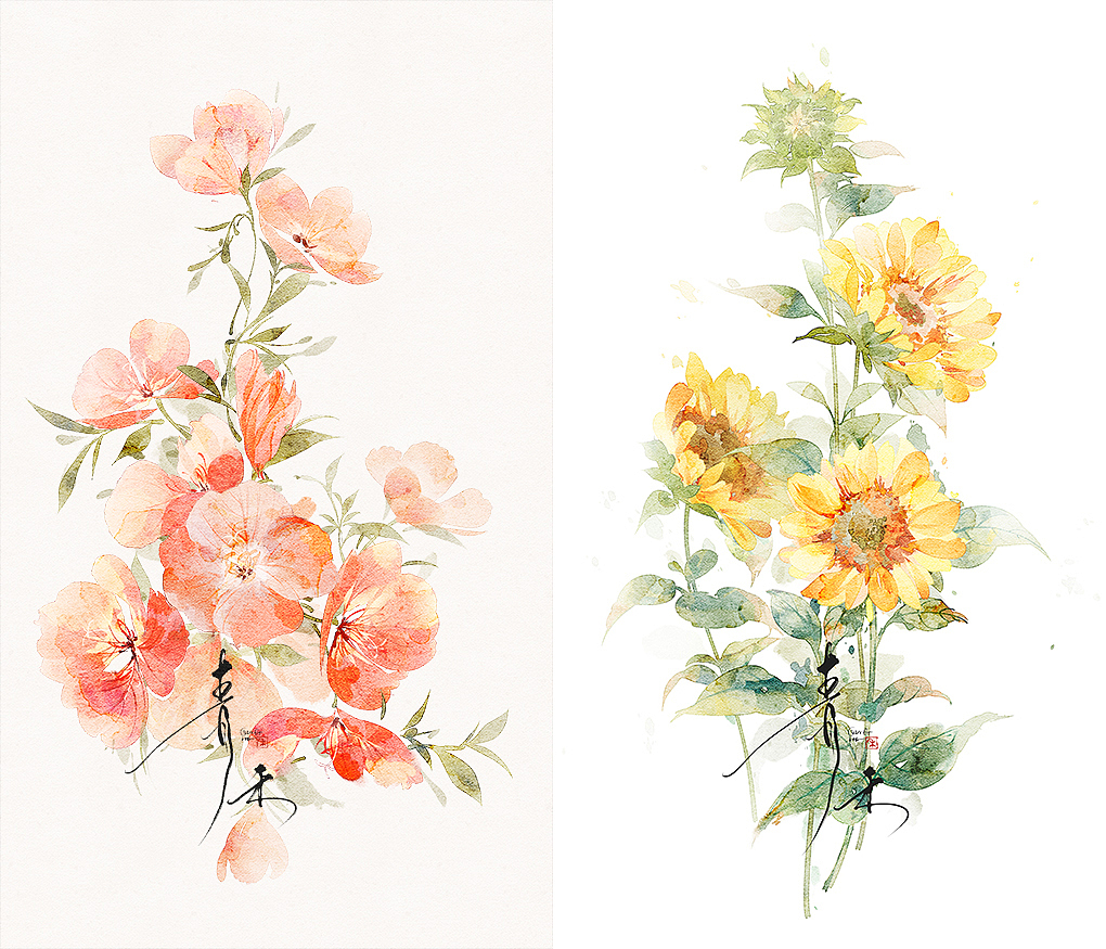 水彩花卉系列图