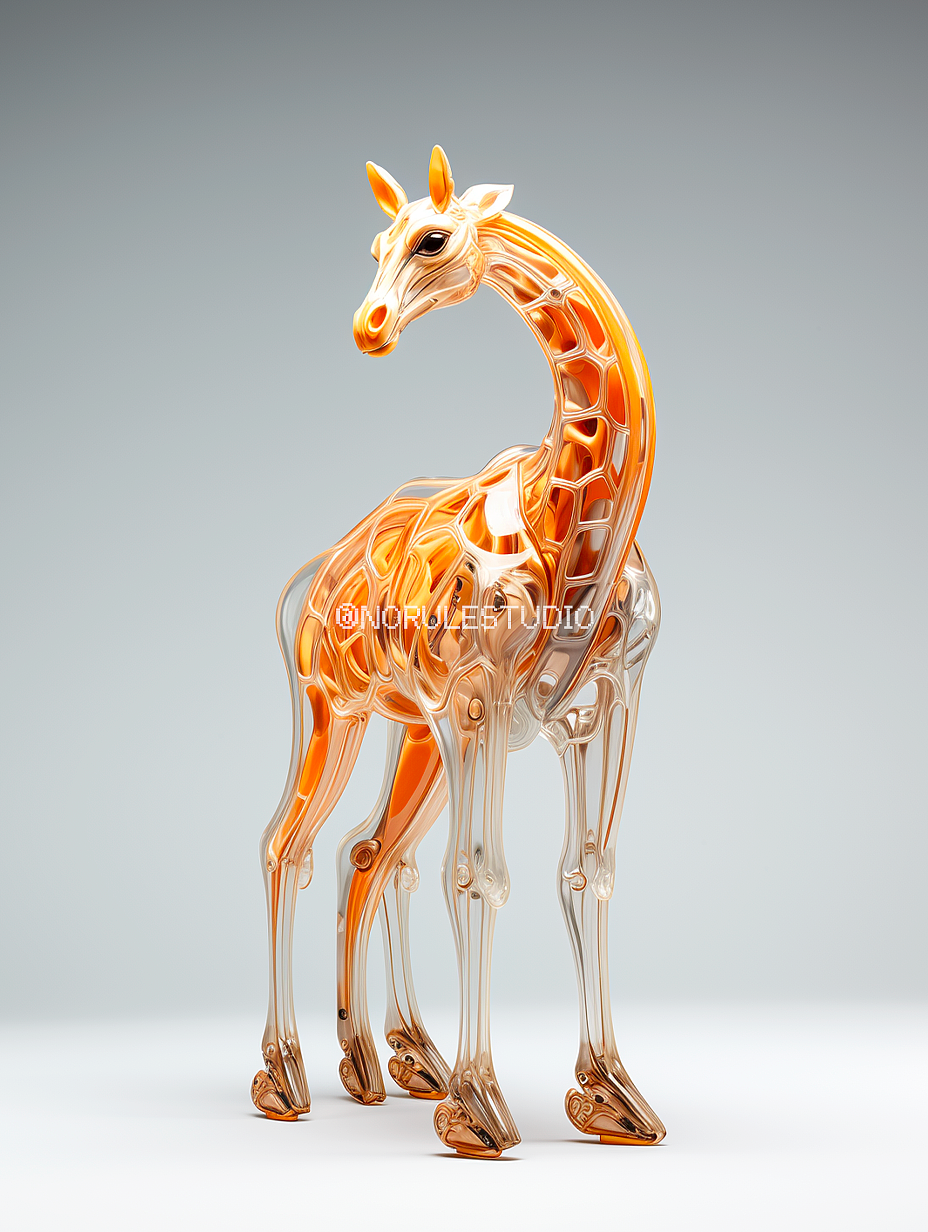 AIGC-动物水晶艺术品概念设计（图ZMzU0ODA5MzMy） - AI作品 - 站酷设计师Norulestudio原创素材 - 站酷ZCOOL