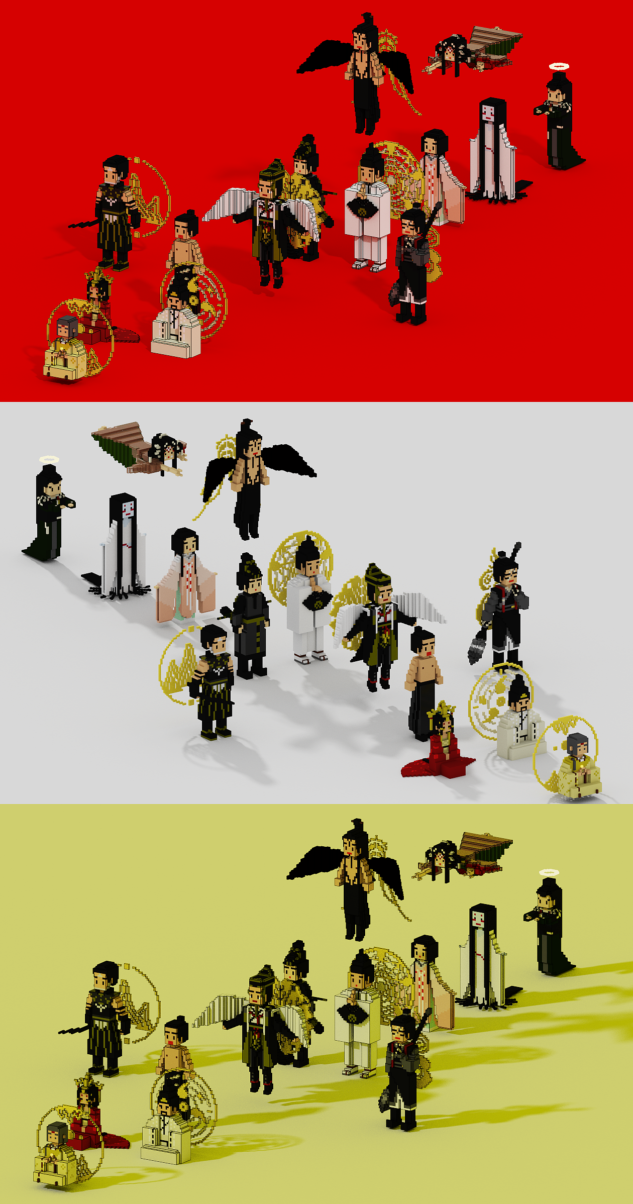 Magicavoxel-云之羽-晴雅集（图ZMzU0NTkyOTYw） - 动画/影视 - 站酷设计师大明十四弟原创素材 - 站酷ZCOOL