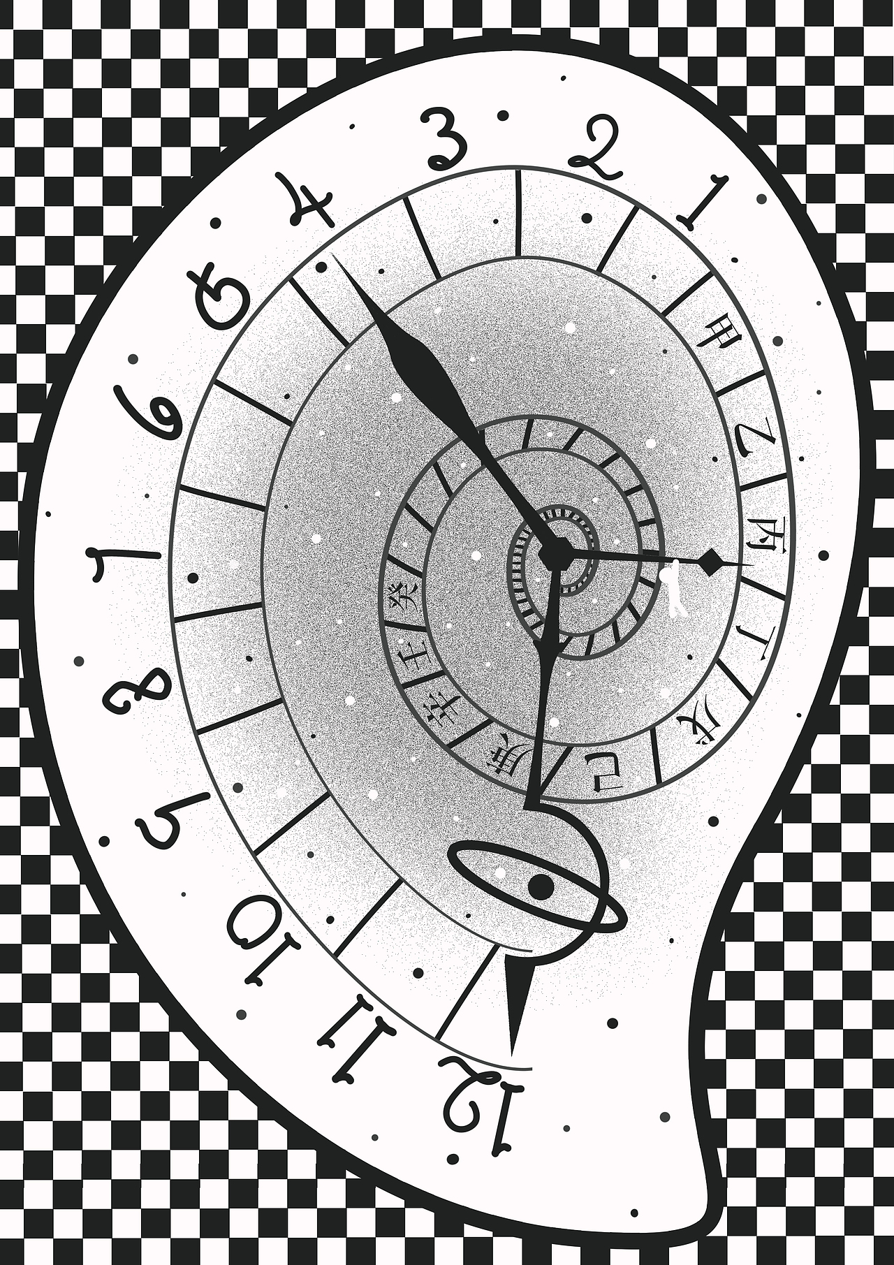 插画—倒转拨星澜（图ZMzA2NzgxODI0） - 艺术插画 - 站酷设计师今天也想学画画呀原创素材 - 站酷ZCOOL