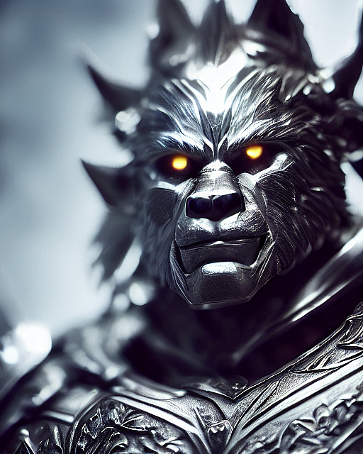 用Tiamat AI绘画创作的动物战士