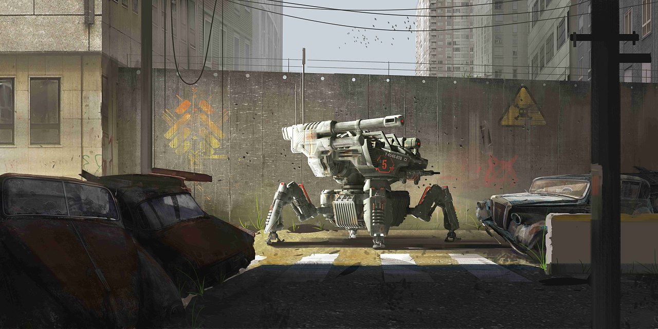 个人科幻场景氛围图——机器之心新纪元