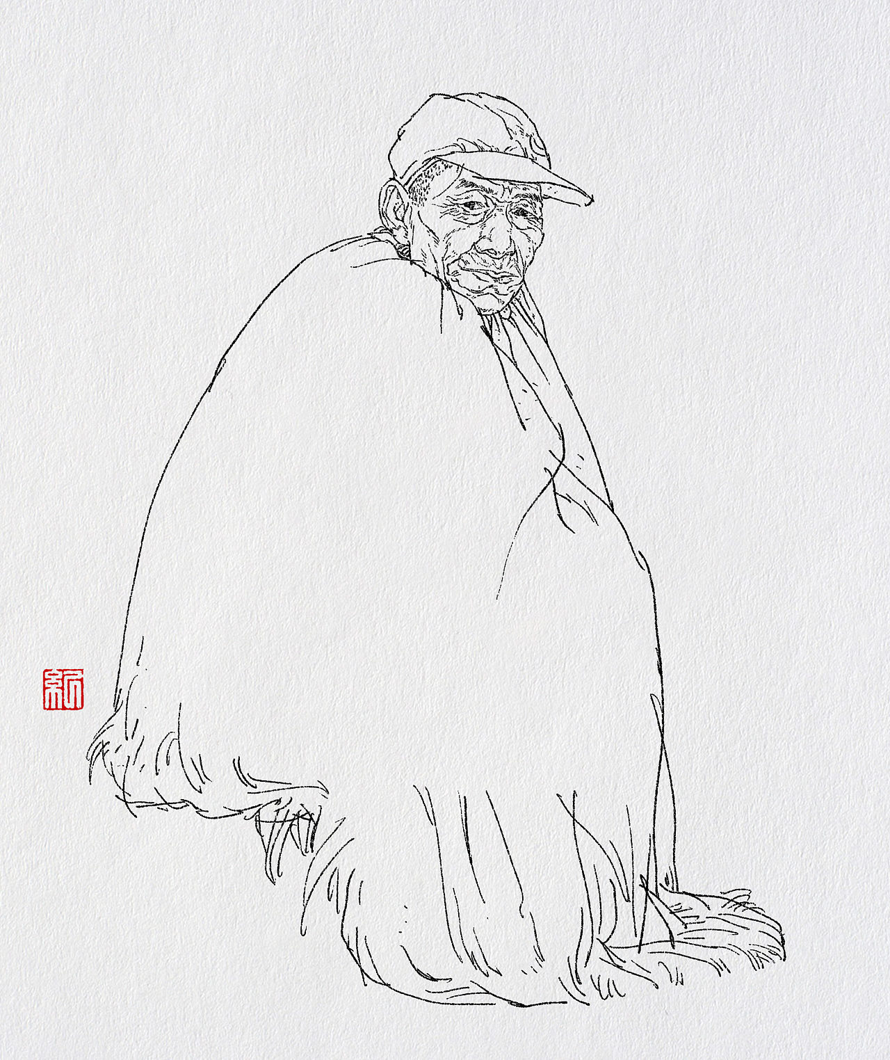 纪保超人物线描（图ZMzE3OTY1MTA0） - 绘画 - 站酷设计师纪保超原创素材 - 站酷ZCOOL