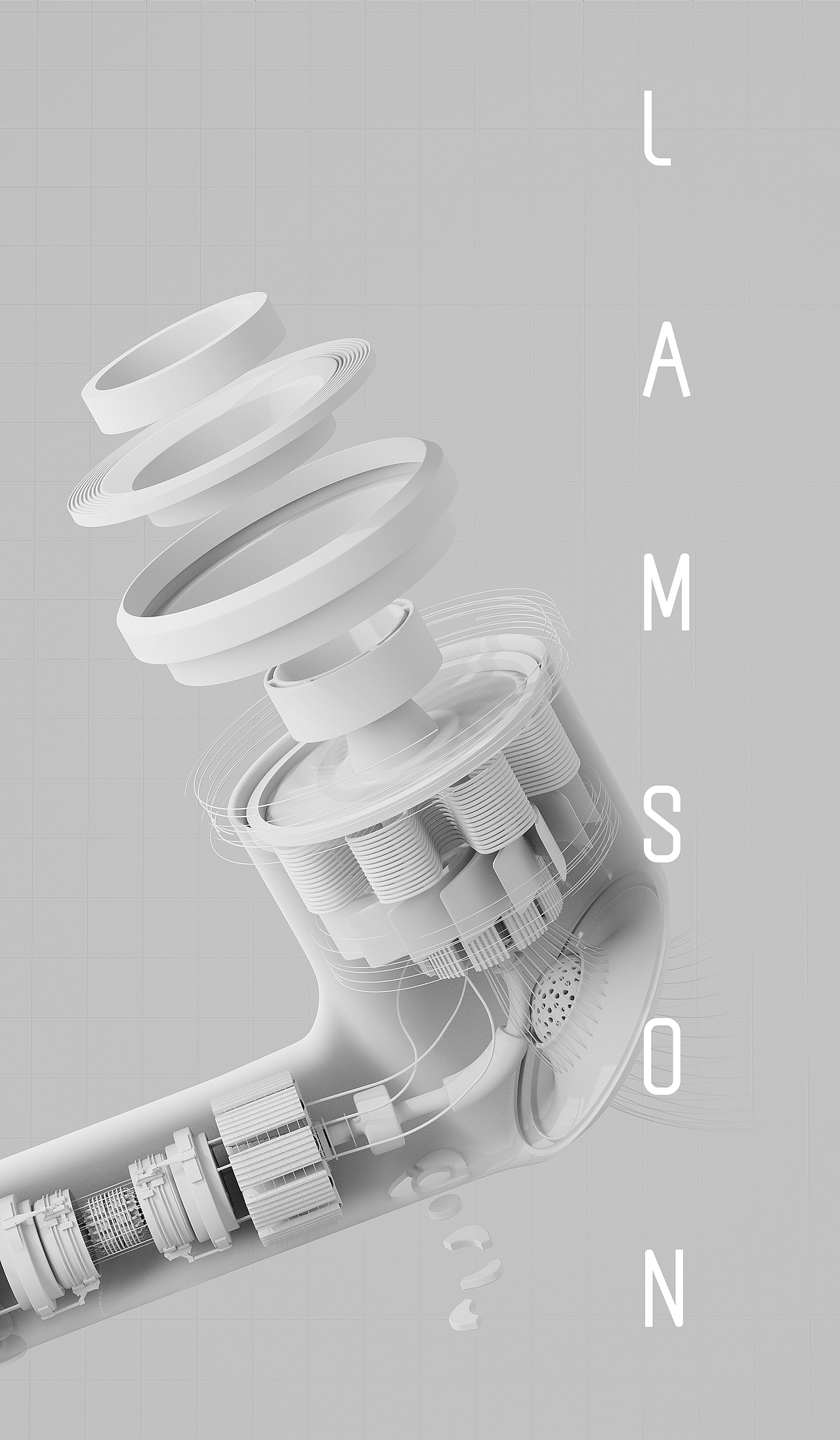 《LAMSON x 高速吹风机》产品建模渲染(图ZMzM1MzM5MzUy) - 产品 - 站酷设计师某童鞋原创素材 - 站酷ZCOOL