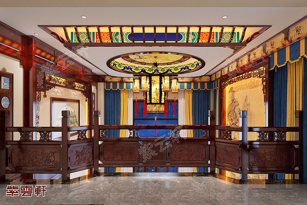 紫云轩古典中式别墅豪宅装修