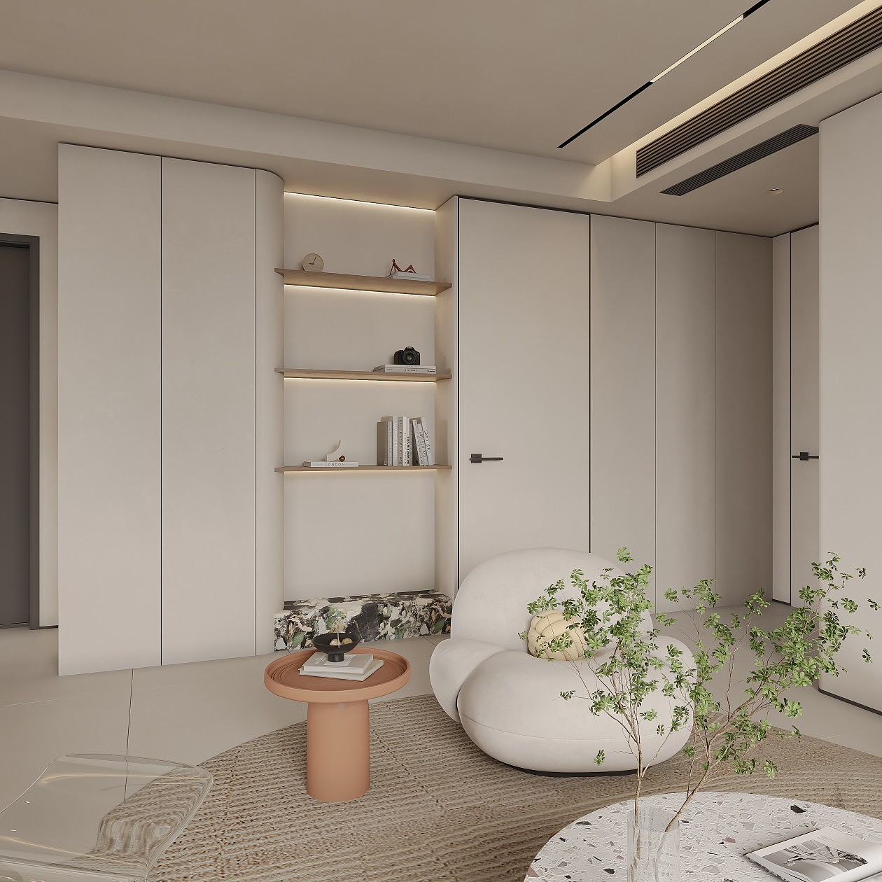 极简客餐厅效果图设计