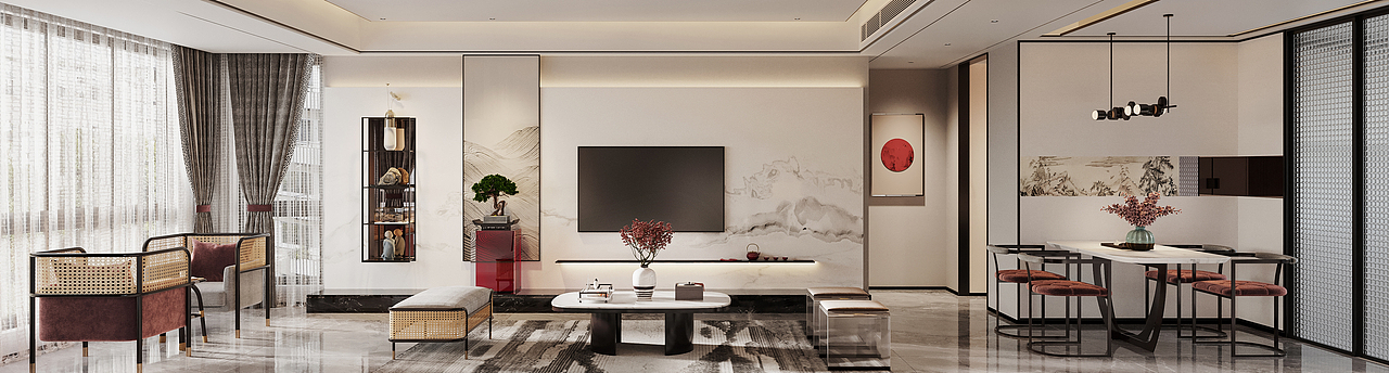 新中式&轻奢家装