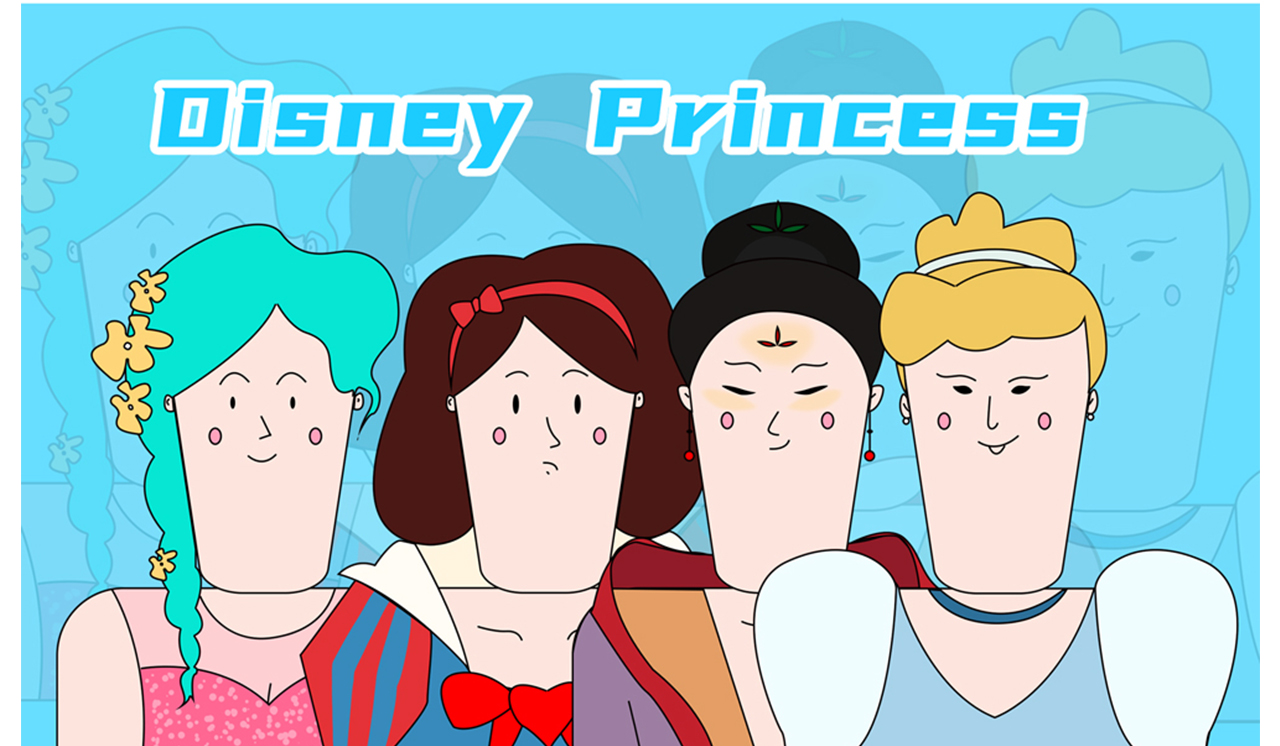 迪士尼公主ppt模板图片