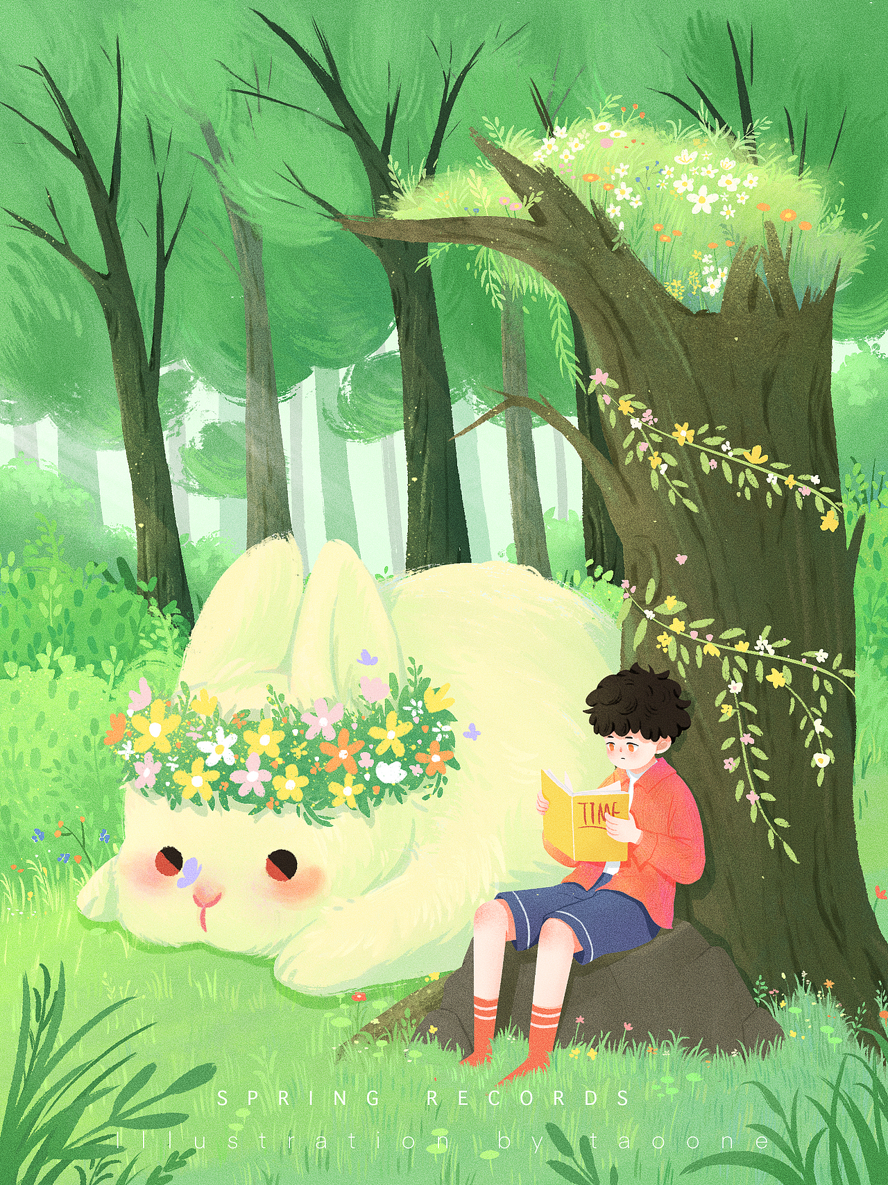 治愈系插画合集（图ZMzExMjI0MDk2） - 创作习作 - 站酷设计师桃壹TY原创素材 - 站酷ZCOOL