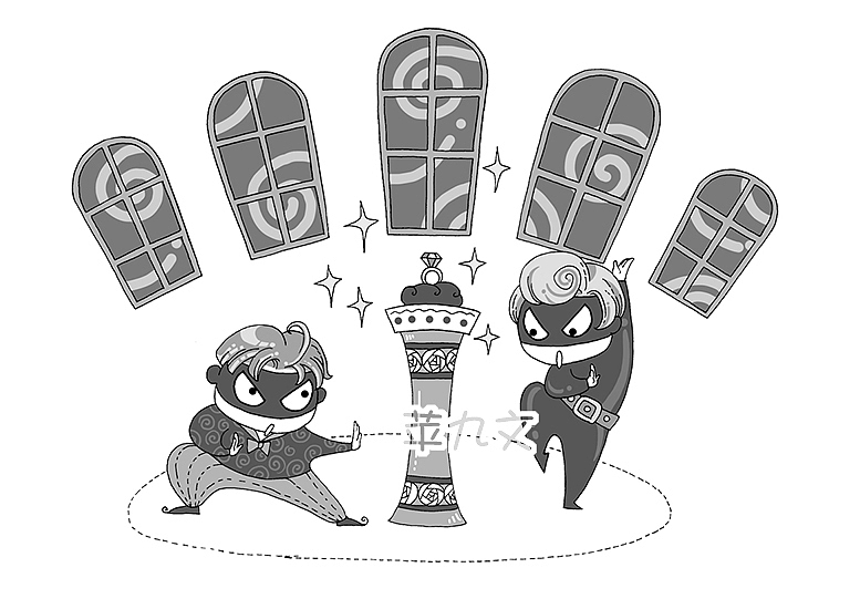 黑白低幼插画（图ZMzM5NjczOTAw） - 儿童插画 - 站酷设计师苹九文原创素材 - 站酷ZCOOL