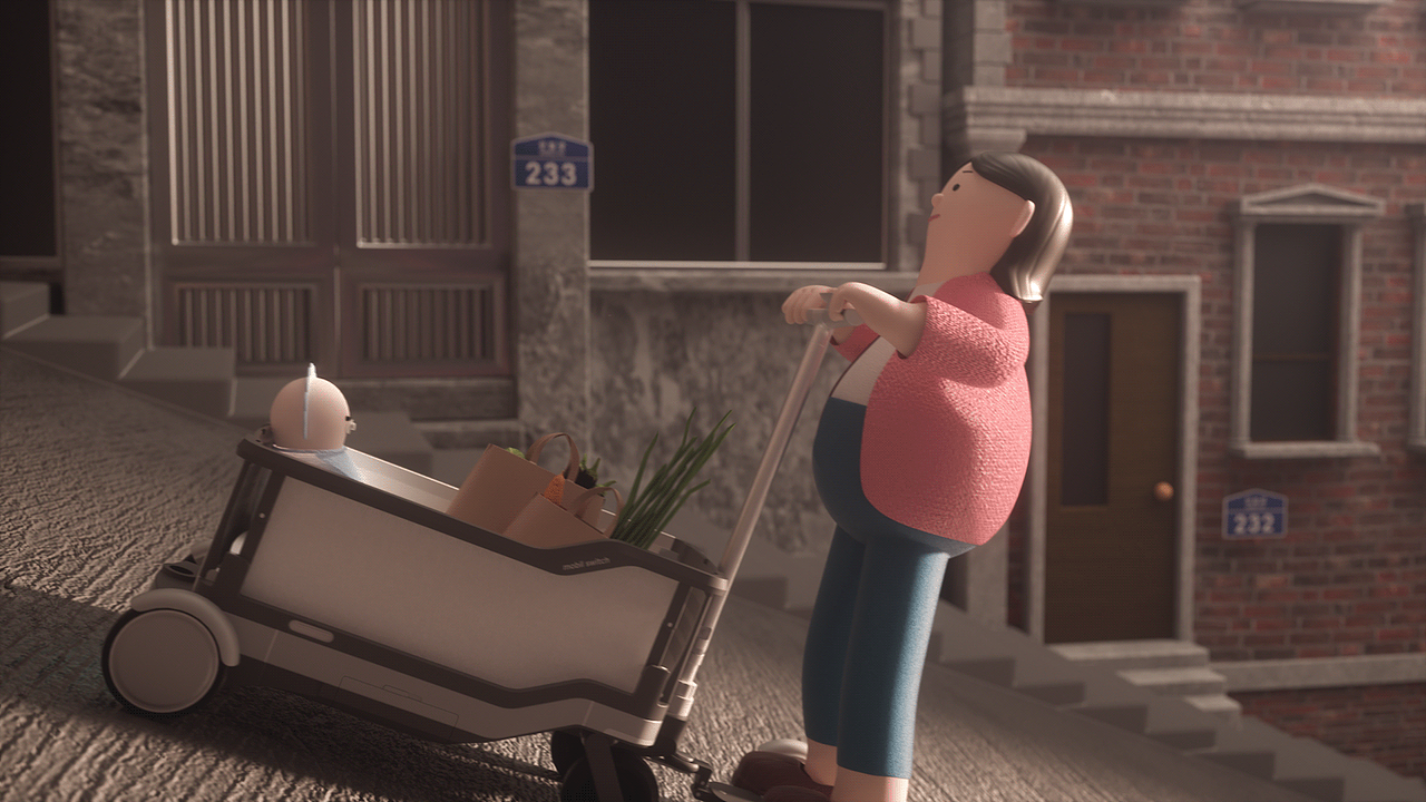 代步车卡通产品动画宣传