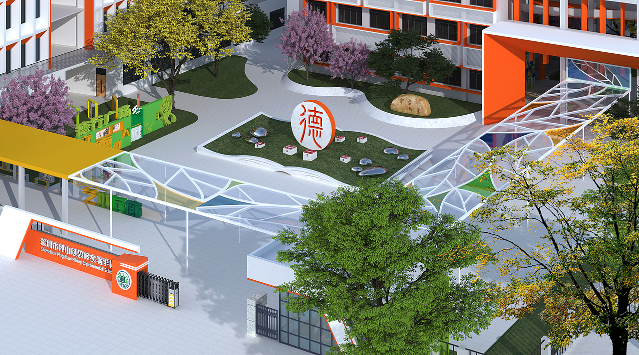 莫校校园文化设计（图ZMzM5NDQyNjA0） - 景观设计 - 站酷设计师禅武工坊原创素材 - 站酷ZCOOL