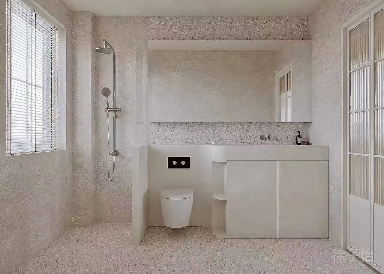 干净治愈的空间，暖色调光源拉高空间的安静氛围