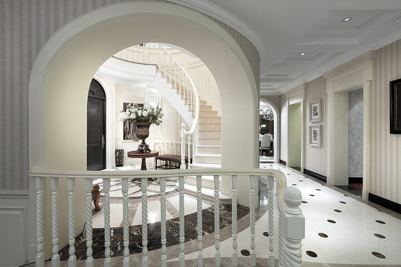 浪漫法式，浑然天成-苏州尚澜湾别墅室内设计（图ZMzA4MDIxNjU2） - 家装设计 - 站酷设计师设计师高龙原创素材 - 站酷ZCOOL