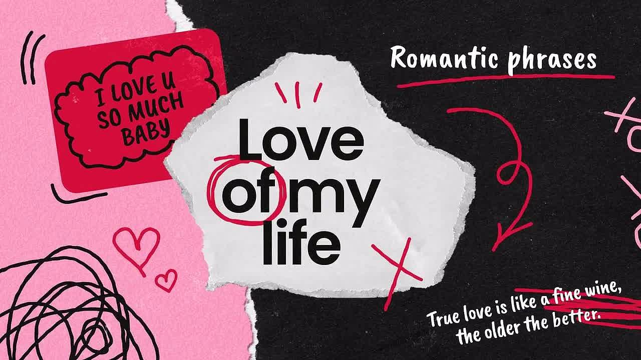 AE模板|手绘创意卡通撕纸拼接效果综艺节目开场片头