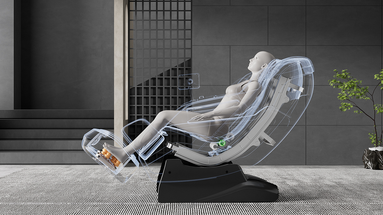 AUX-930按摩椅三維動(dòng)畫（圖ZMzYxMjM2MjQw） - 動(dòng)畫/影視 - 站酷設(shè)計(jì)師山山而川丨原創(chuàng)素材 - 站酷ZCOOL