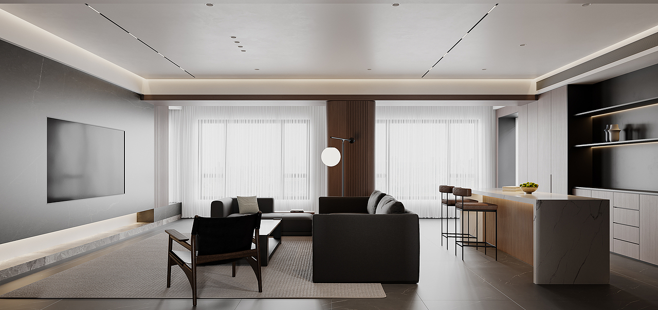 现代暗系渲染（图ZMzQxMzA0NzUy） - 家装设计 - 站酷设计师零界视觉原创素材 - 站酷ZCOOL