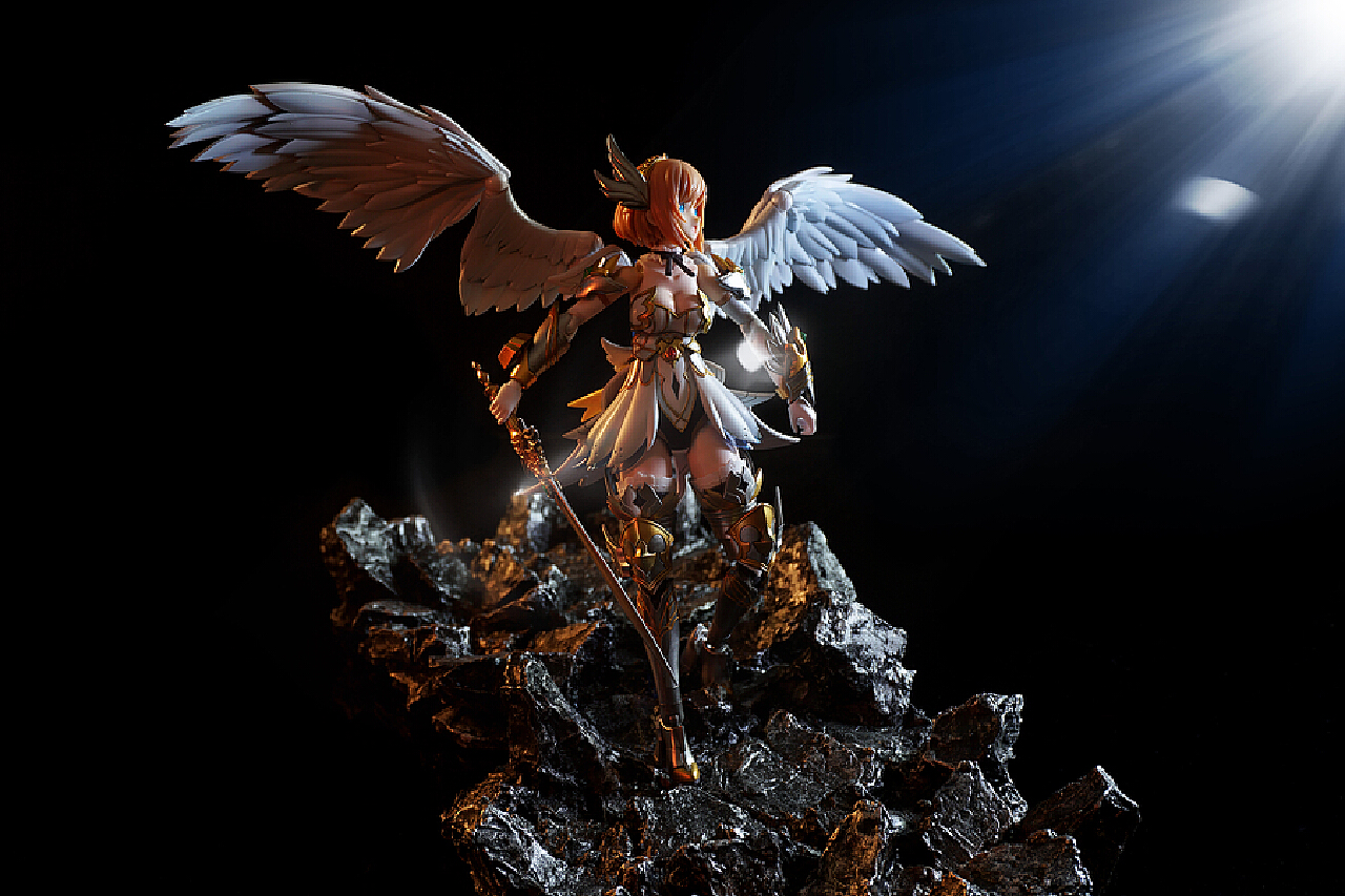 数码大冒险 神圣天使兽模型 - 手办/涂装/手工艺 - 作品模型 - CG模型网