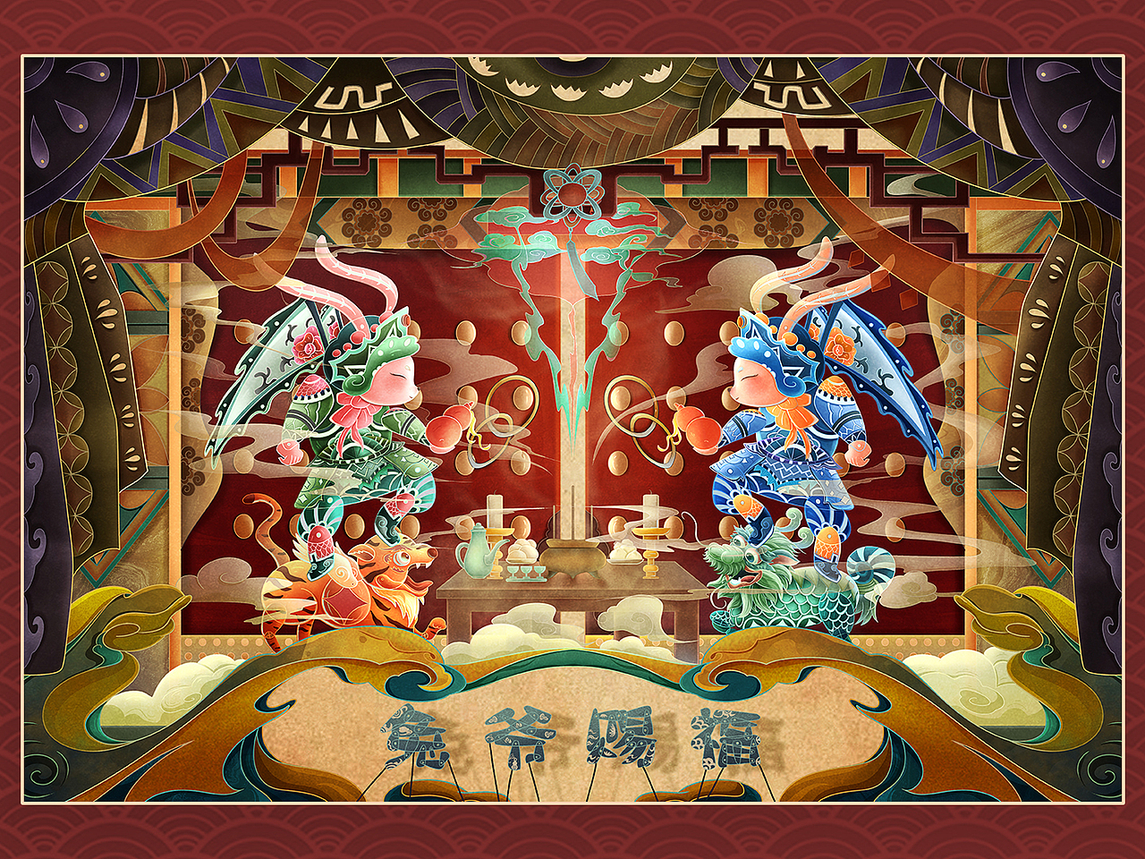 2022年皮影插画总结（图ZMzI4NTg5MDcy） - 商业插画 - 站酷设计师faded发哥哥哥哥原创素材 - 站酷ZCOOL