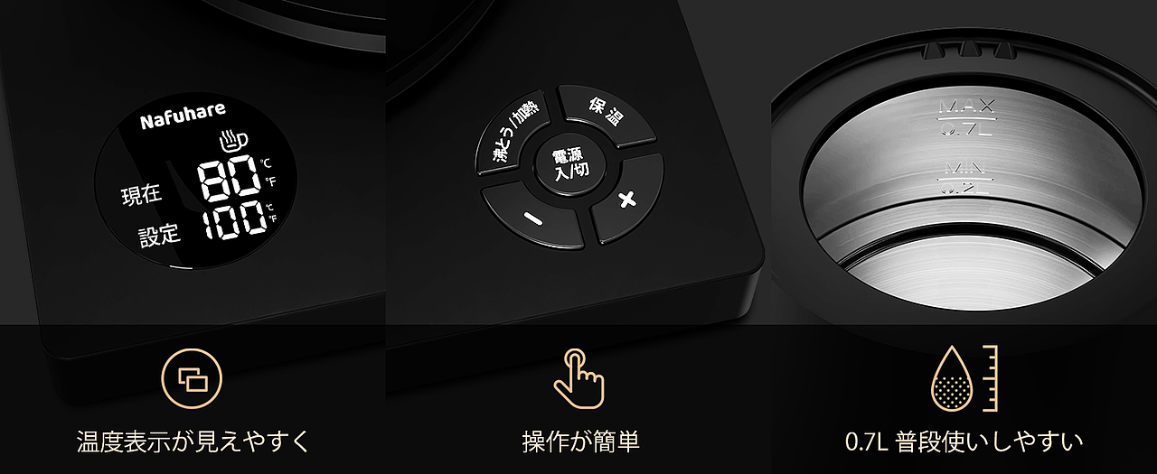 亚马逊 控温水壶 主图 超级A+