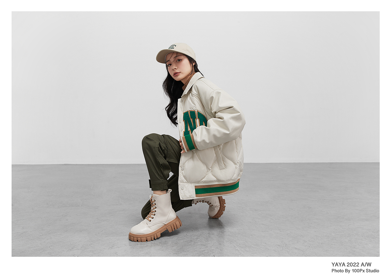 羽绒服拍摄｜YAYA羽绒服2022A/W 设计师联名系列（图ZMzE5NDEyMDYw） - 人像摄影 - 站酷设计师WaiTinG0417原创素材 - 站酷ZCOOL