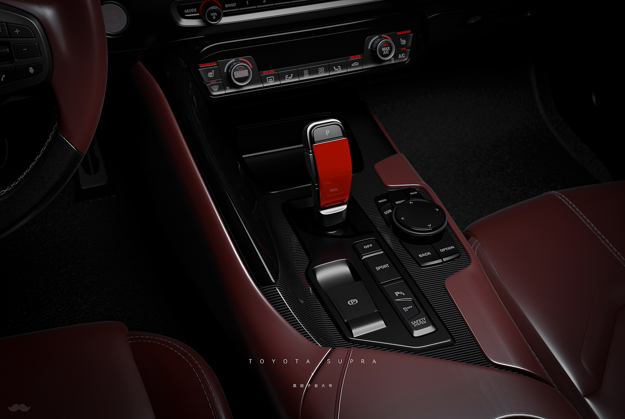 汽车场景渲染:Toyota-Supra