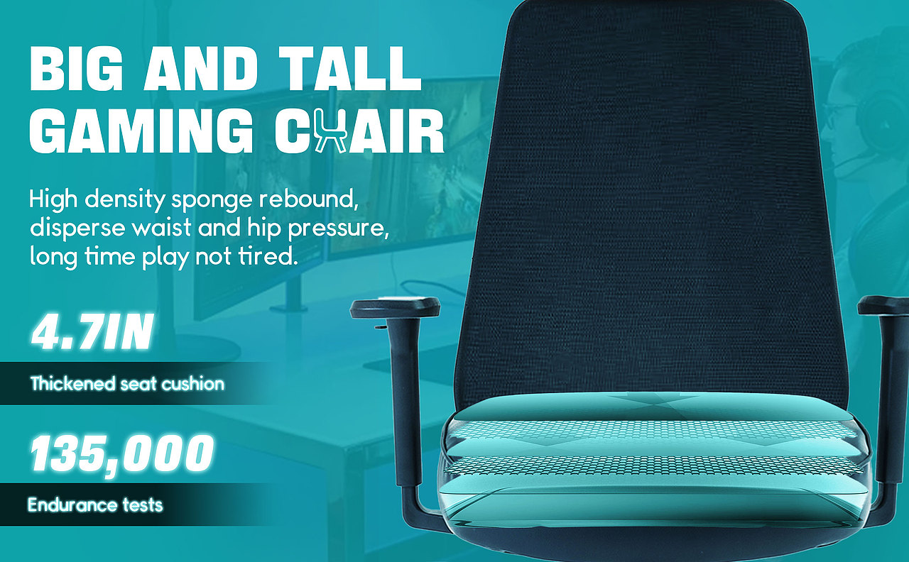 亚马逊人体工程学办公椅主图A+设计