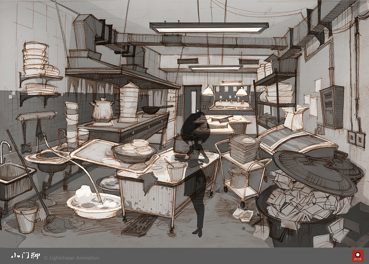 动画电影《小门神》场景概念设定
