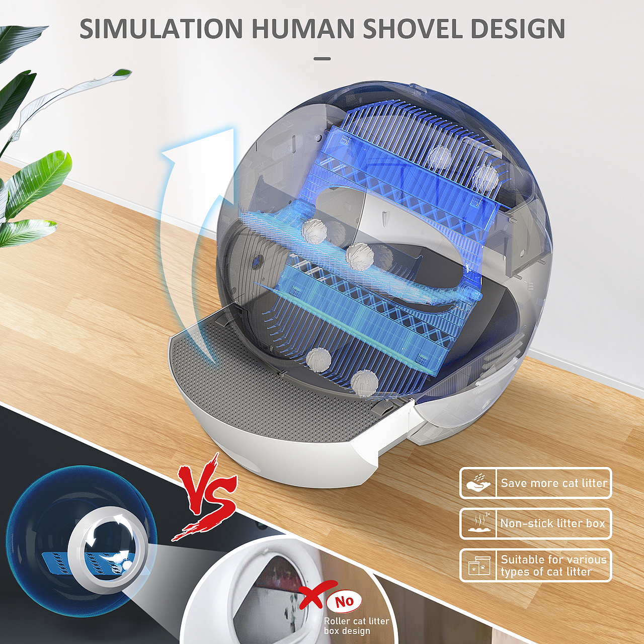 亚马逊-自动猫砂盆主图A+