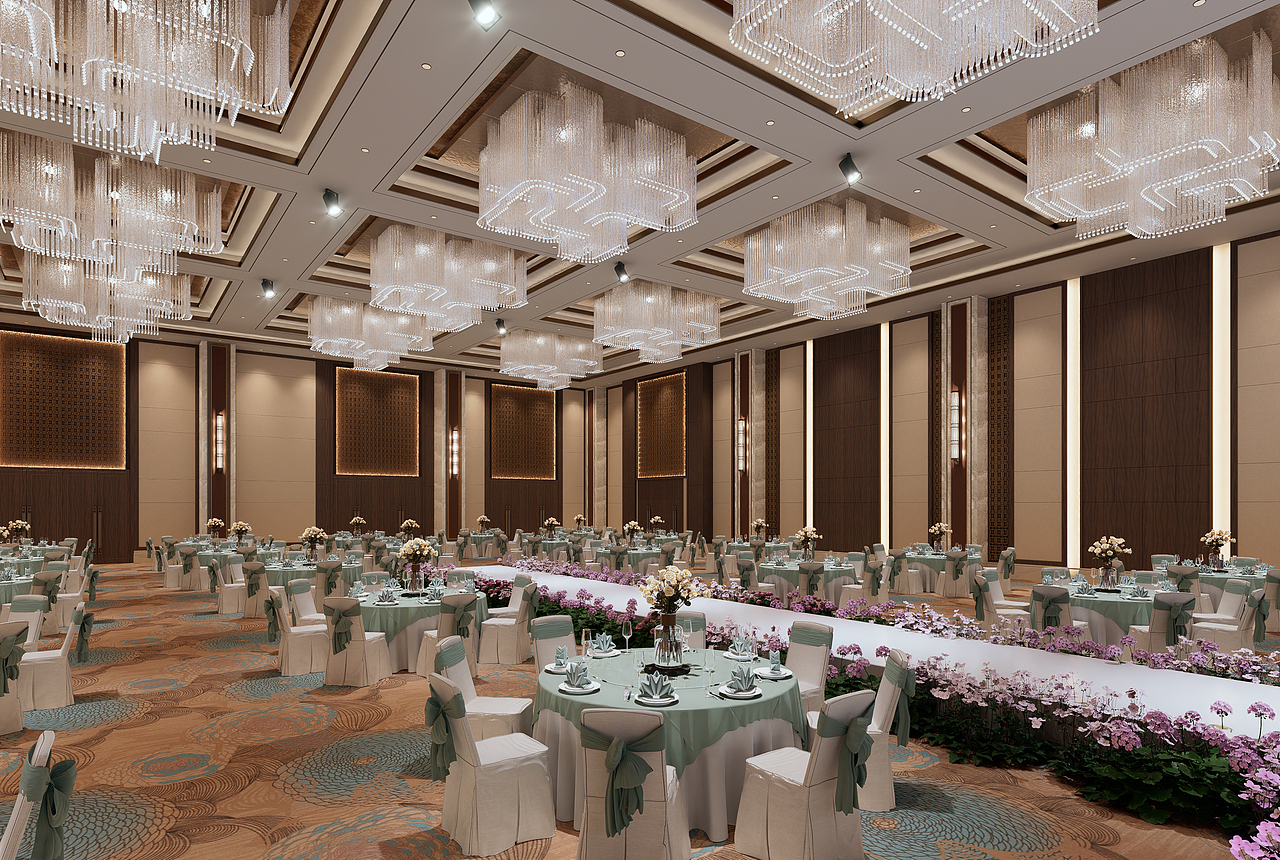 酒店宴會(huì)廳燈光渲染（圖ZMzMzNzg4OTky） - 建筑/空間 - 站酷設(shè)計(jì)師Marco_胡原創(chuàng)素材 - 站酷ZCOOL