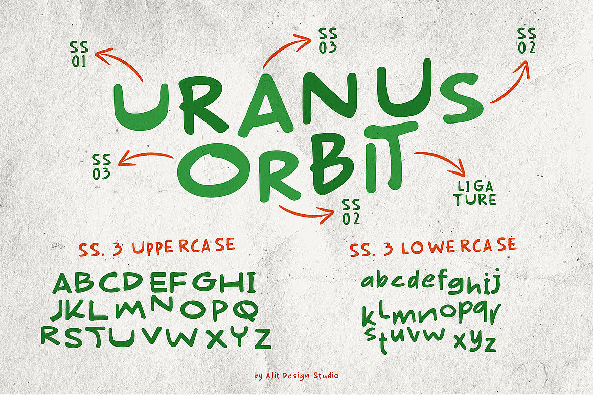 复古时尚美食餐厅广告海报菜单封面标题手写英文字体
