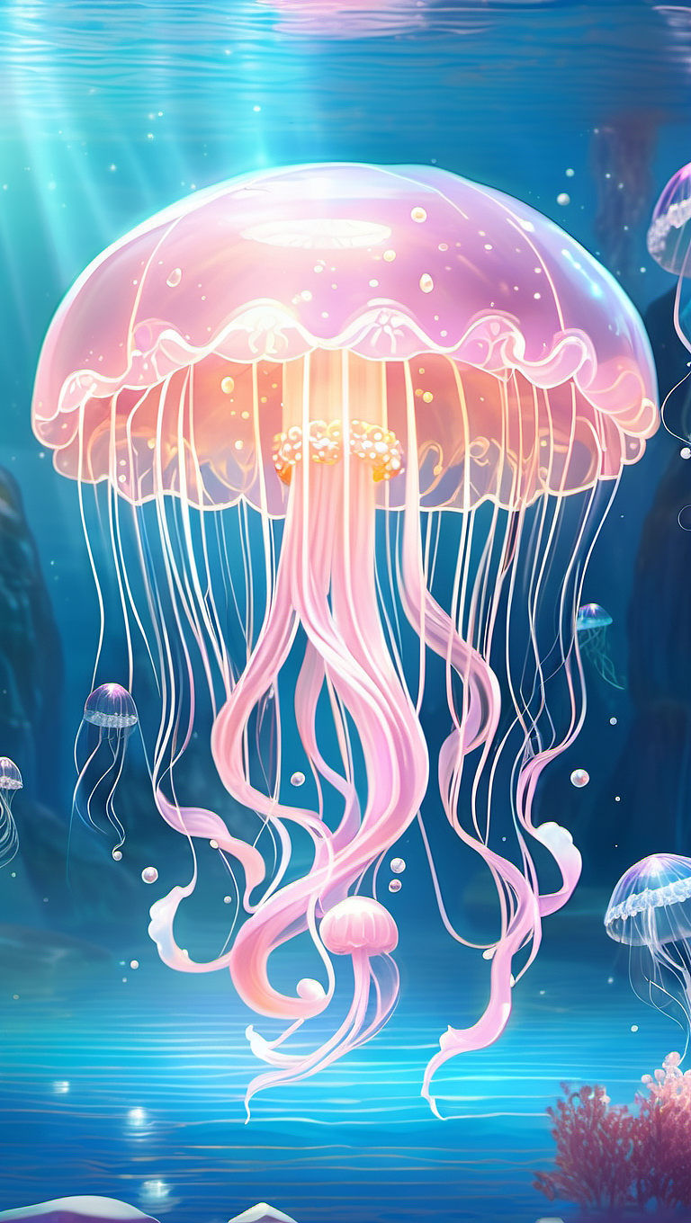 梦幻水母生图咒语（图ZMzYxMTA5MDc2） - AI作品 - 站酷设计师AIprompte原创素材 - 站酷ZCOOL