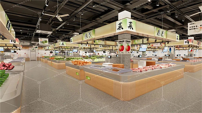 义乌新马路邻里市集（图ZMzU1Mjc1NDQw） - 其他空间 - 站酷设计师一鸿农贸市场设计原创素材 - 站酷ZCOOL