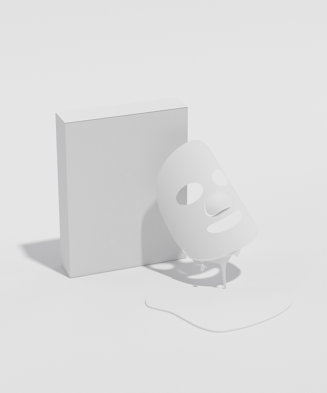 面膜C4D建模渲染