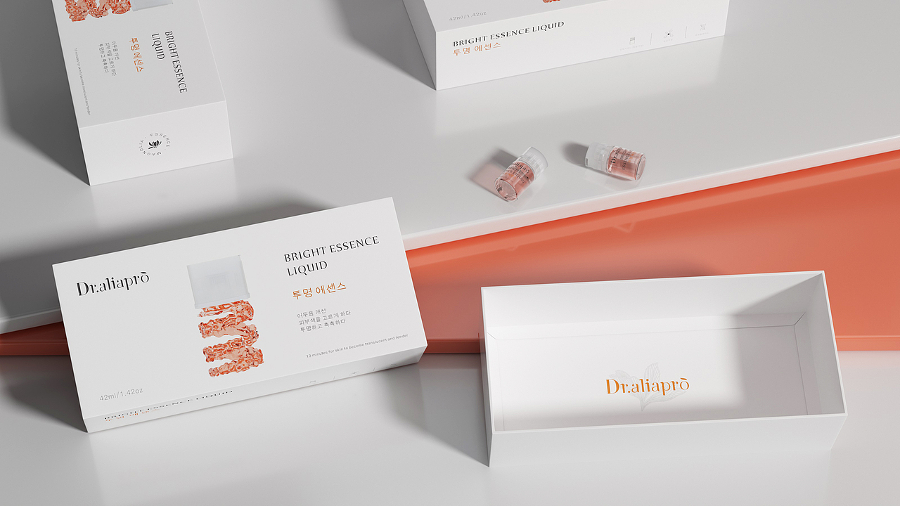 DR.Aliapro虾青素焕活靓肌精华液套盒包装设计